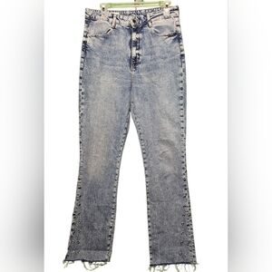 Zara Studded Flare Jeans EUC Size 8 - 30 Waist 31 Inseam